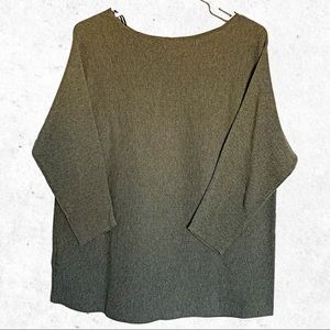 H&M Basics Womens Medium 3/4 length Green Sweater